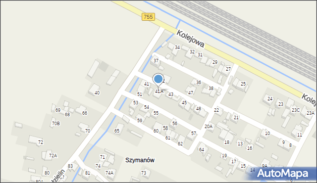 Goździelin, Goździelin, 41A, mapa Goździelin