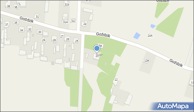 Goździk, Goździk, 13, mapa Goździk