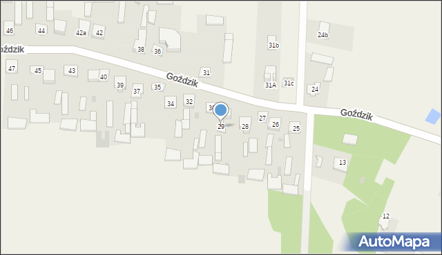 Goździk, Goździk, 29, mapa Goździk
