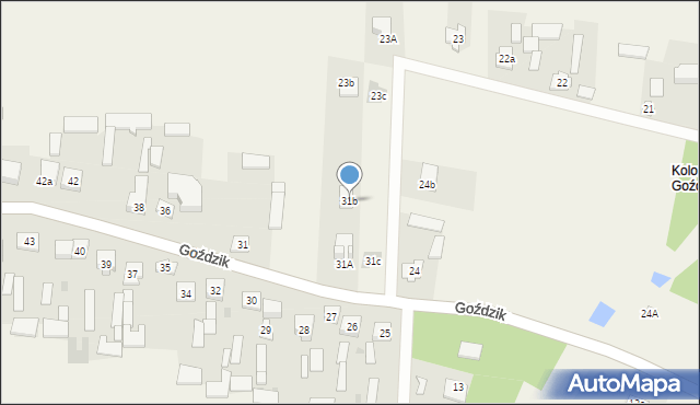 Goździk, Goździk, 31b, mapa Goździk