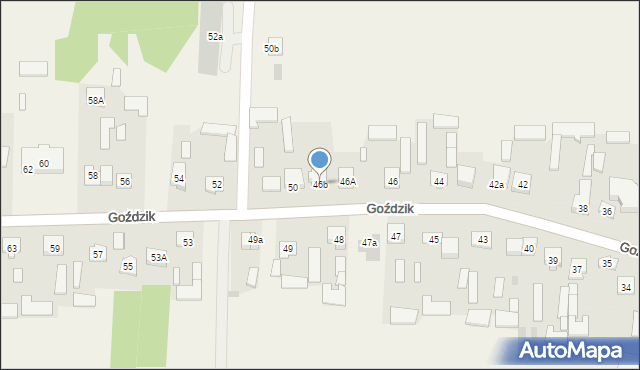Goździk, Goździk, 50A, mapa Goździk