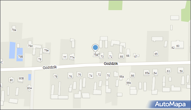 Goździk, Goździk, 73a, mapa Goździk