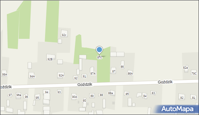 Goździk, Goździk, 87c, mapa Goździk