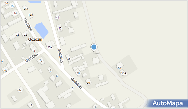Goździn, Goździn, 57, mapa Goździn