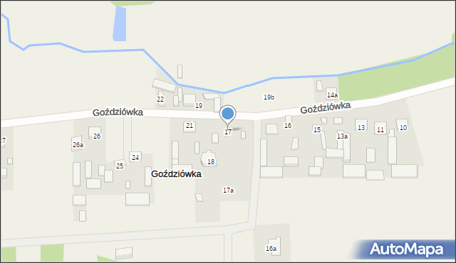 Goździówka, Goździówka, 17, mapa Goździówka