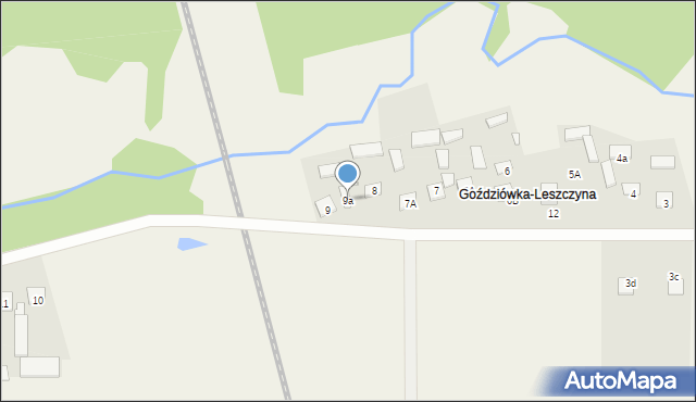 Goździówka, Goździówka, 9a, mapa Goździówka