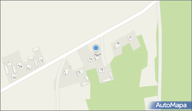 Goźlin Górny, Goźlin Górny, 75a, mapa Goźlin Górny