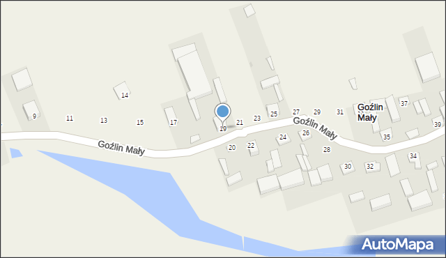 Goźlin Mały, Goźlin Mały, 19, mapa Goźlin Mały