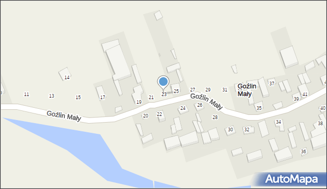 Goźlin Mały, Goźlin Mały, 23, mapa Goźlin Mały
