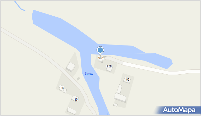 Goźlin Mały, Goźlin Mały, 92A, mapa Goźlin Mały