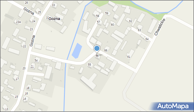 Gozna, Gozna, 56, mapa Gozna