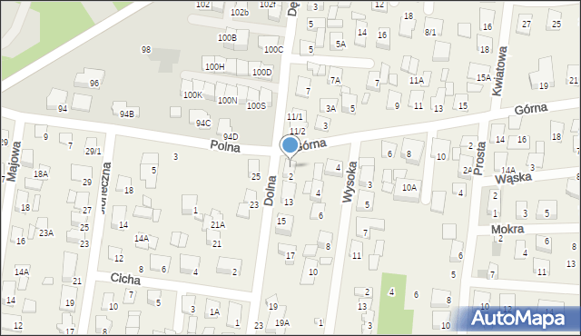 Grabówka, Górna, 2, mapa Grabówka