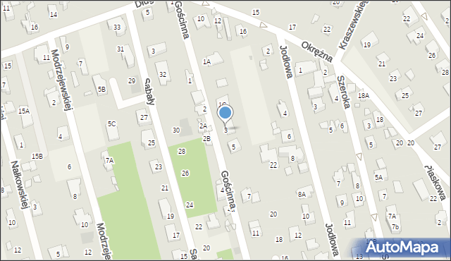 Granica, Gościnna, 3, mapa Granica