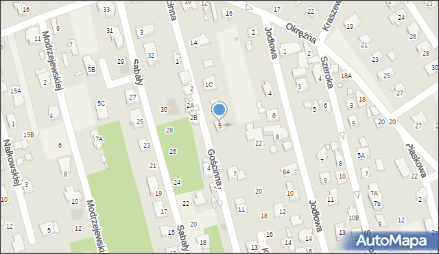 Granica, Gościnna, 5, mapa Granica