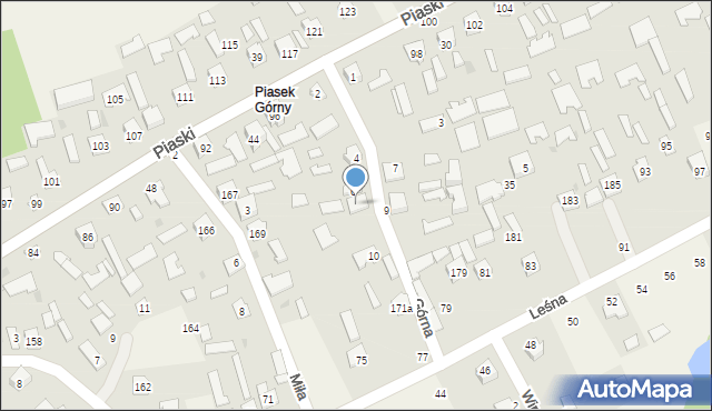 Grębów, Górna, 8, mapa Grębów