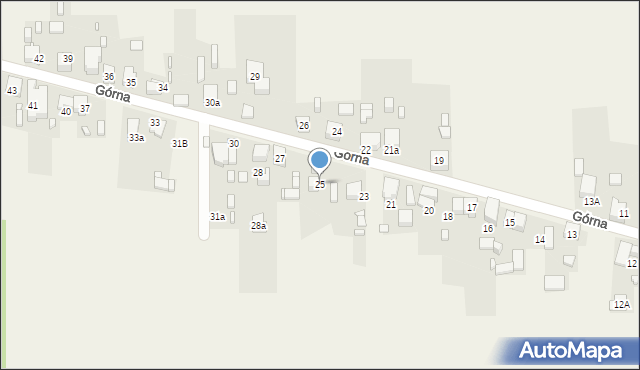 Grodków, Górna, 25, mapa Grodków