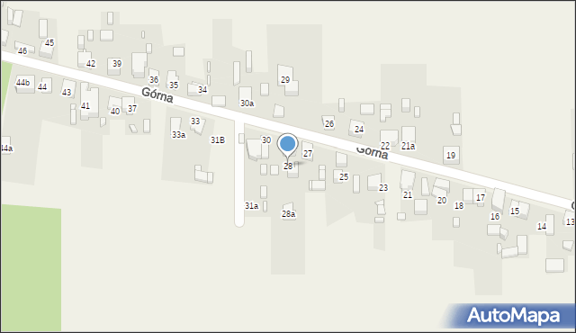 Grodków, Górna, 28, mapa Grodków
