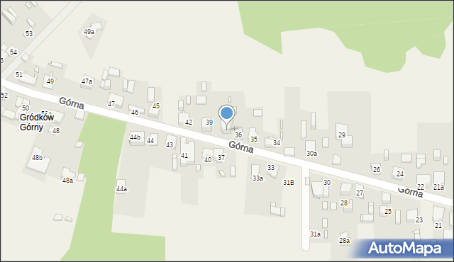 Grodków, Górna, 37a, mapa Grodków