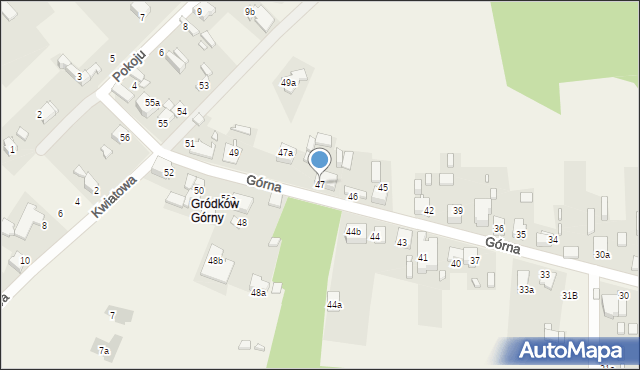 Grodków, Górna, 47, mapa Grodków