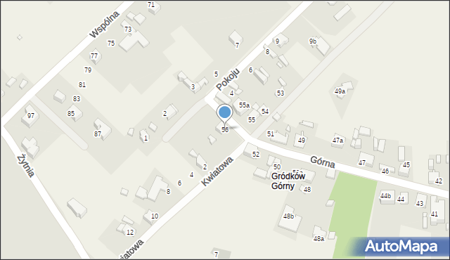 Grodków, Górna, 56, mapa Grodków