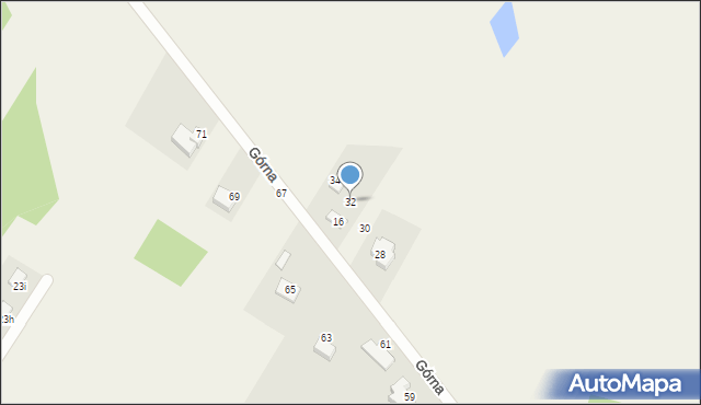 Gruszewnia, Górna, 32, mapa Gruszewnia