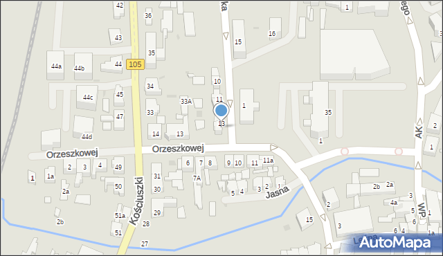 Gryfice, Górska, 14, mapa Gryfice