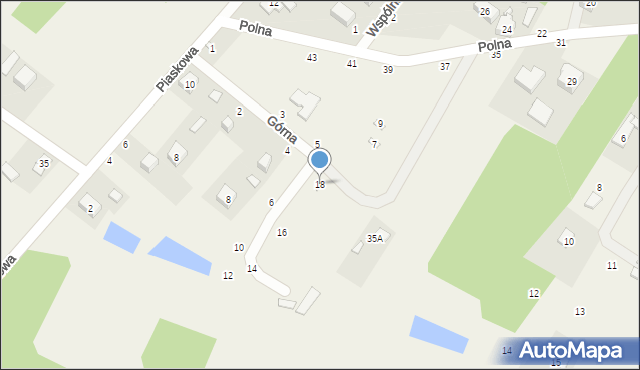 Helenów, Górna, 18, mapa Helenów