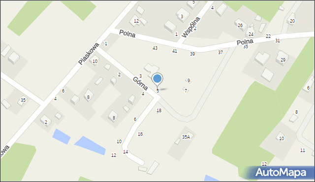 Helenów, Górna, 5, mapa Helenów