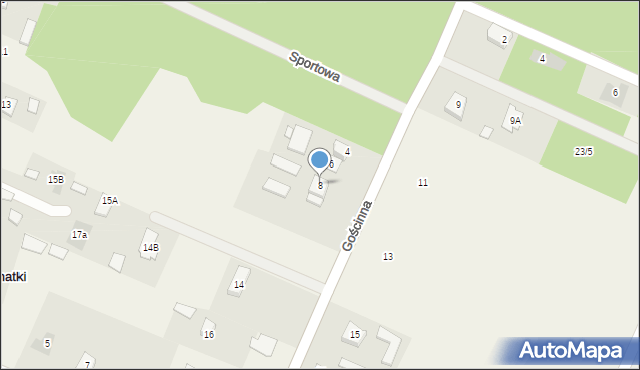 Ignatki, Gościnna, 8, mapa Ignatki