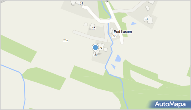 Inwałd, Gościnna, 26, mapa Inwałd