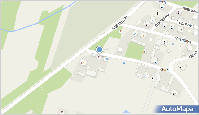 Iwanowice, Górki, 11, mapa Iwanowice