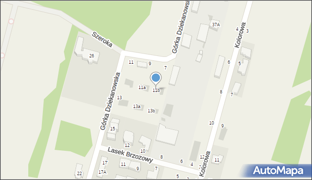 Izabelin-Dziekanówek, Górka Dziekanowska, 11b, mapa Izabelin-Dziekanówek
