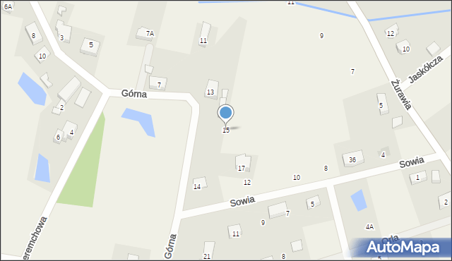 Jagatowo, Górna, 15, mapa Jagatowo