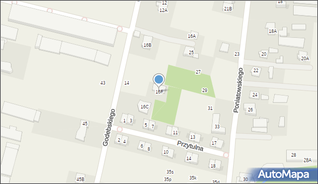 Janki, Godebskiego Cypriana, 16F, mapa Janki