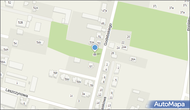 Janki, Godebskiego Cypriana, 55, mapa Janki