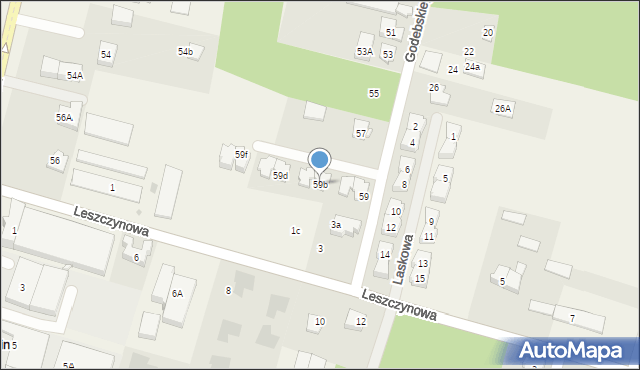 Janki, Godebskiego Cypriana, 59b, mapa Janki