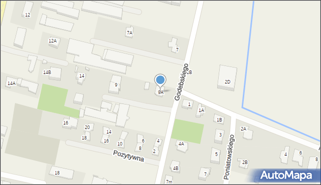 Janki, Godebskiego Cypriana, 9A, mapa Janki