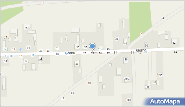 Janów, Górna, 28, mapa Janów
