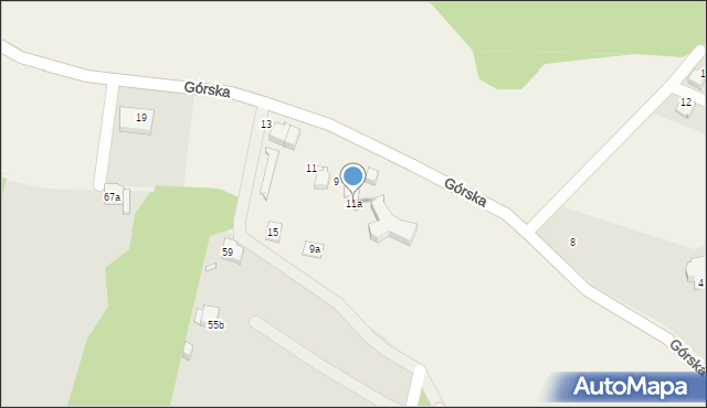 Janowice, Górska, 11a, mapa Janowice