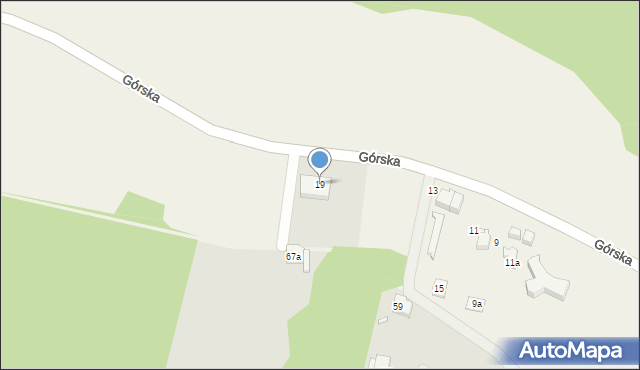 Janowice, Górska, 19, mapa Janowice