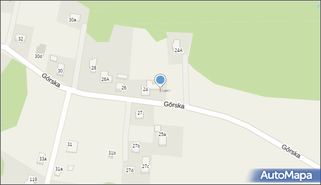 Janowice, Górska, 24b, mapa Janowice