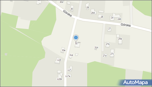 Janowice, Górska, 31, mapa Janowice