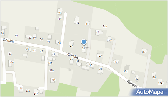 Janowice, Górska, 40, mapa Janowice