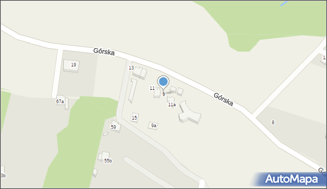 Janowice, Górska, 9, mapa Janowice