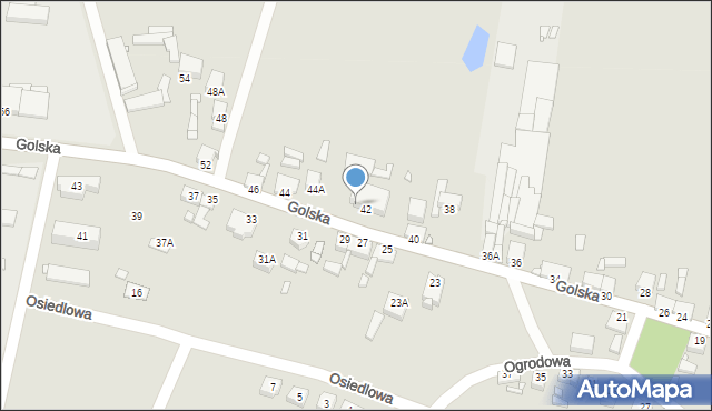Jaraczewo, Golska, 42a, mapa Jaraczewo