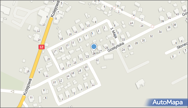 Jaraczewo, Gostyńska, 25, mapa Jaraczewo