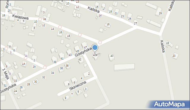 Jaraczewo, Gostyńska, 42a, mapa Jaraczewo