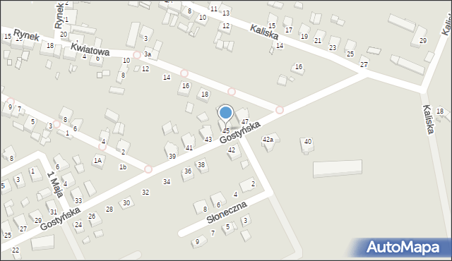 Jaraczewo, Gostyńska, 45, mapa Jaraczewo