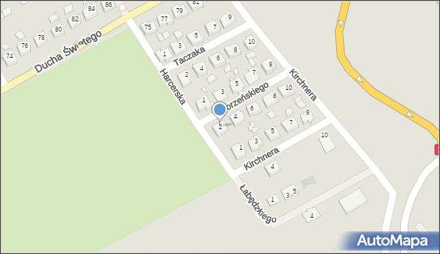 Jarocin, Gorzeńskiego Zbigniewa, mjr., 2, mapa Jarocin