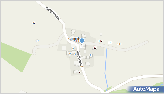 Jaroszowice, Gołębiówka, 10, mapa Jaroszowice